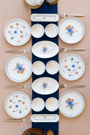 Hermia Dalya 16 Set de Desayuno de Porcelana de 16 Piezas